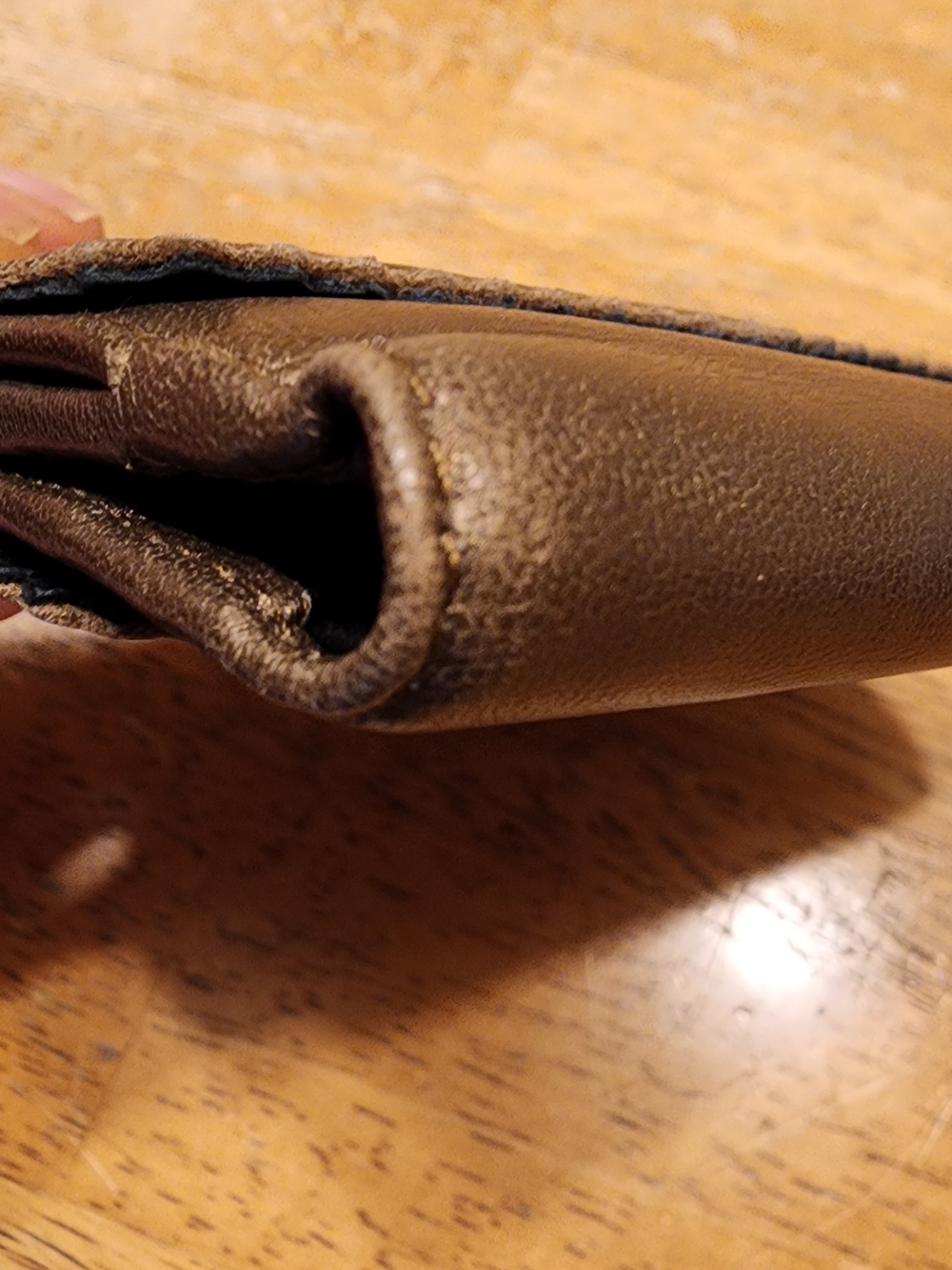 Loewe Anagram leather folding wallet in a metallic bronze - Picture 3 of 16